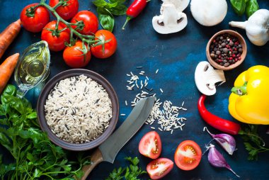 Yemek yapmak için malzemeler 