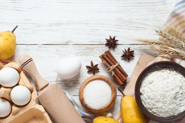 Ingredients for cooking autumn baking. — Stock Photo, Image