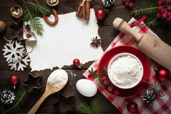 Ingredientes para cocinar Navidad hornear — Foto de Stock