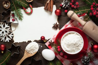 Noel yemeği pişirmek için gerekli malzemeler