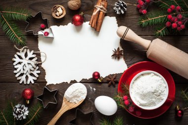 Noel yemeği pişirmek için gerekli malzemeler