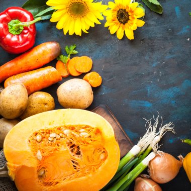 Sonbahar gıda arka plan