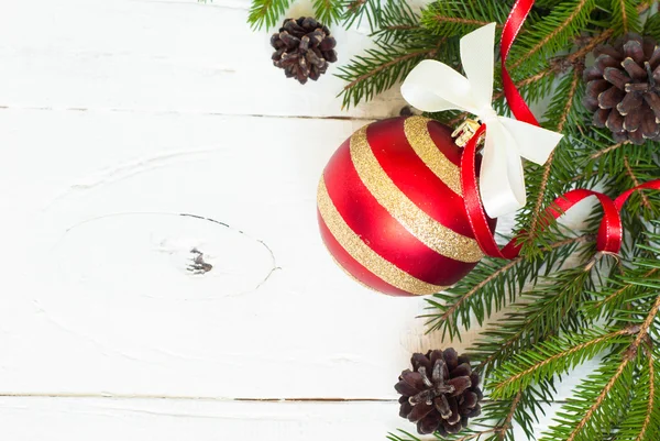 Decorações de Natal em branco — Fotografia de Stock