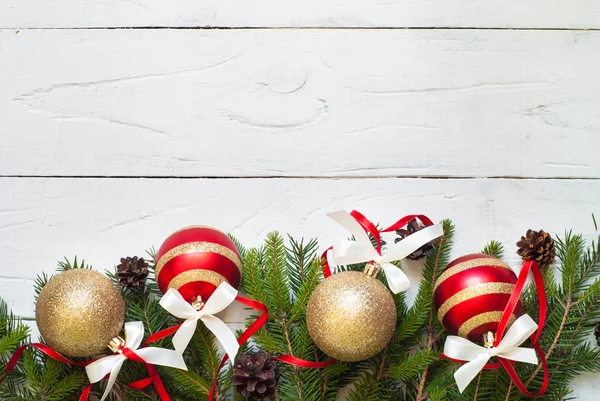 Decorações de Natal em branco — Fotografia de Stock