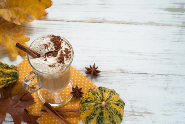 Calabaza con leche de especias — Foto de Stock