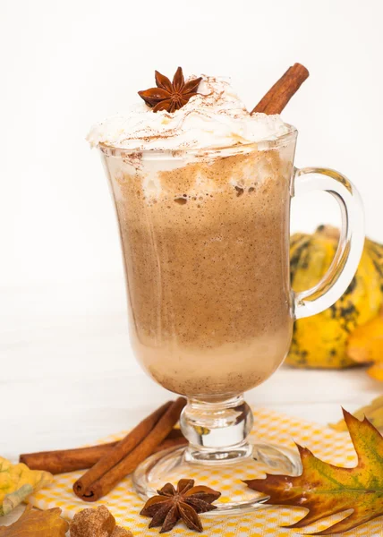 Calabaza con leche de especias — Foto de Stock