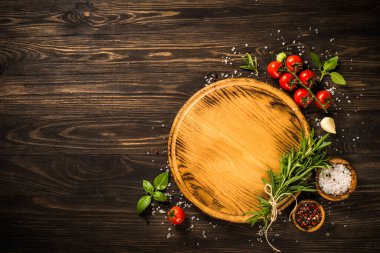 Yemek pişirme arka plan görünümü.