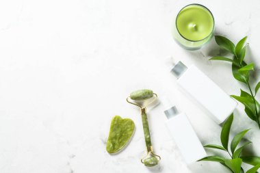 Spa terapisi, sağlık, beyaz tenli ürünler..