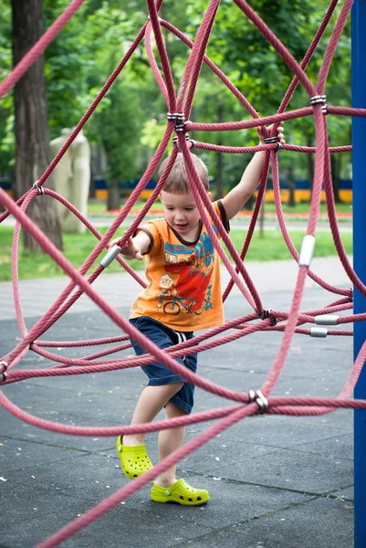 Little boy on the playground — Stock Photo, Image