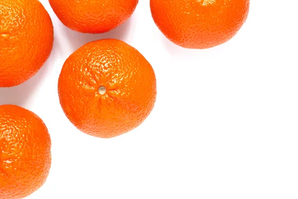 Some mandarin on white — Stock Photo, Image