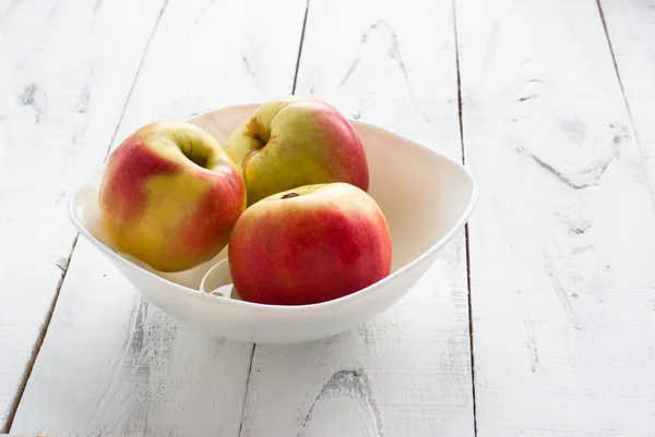 Apples in the plate — Stock Photo, Image