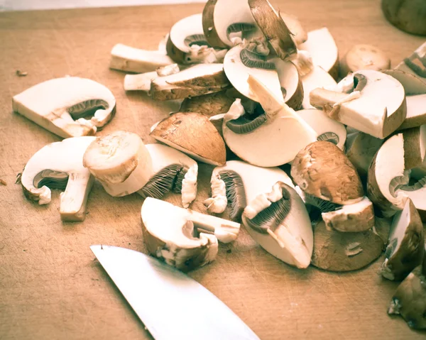 Sliced mushrooms — Stock Photo, Image