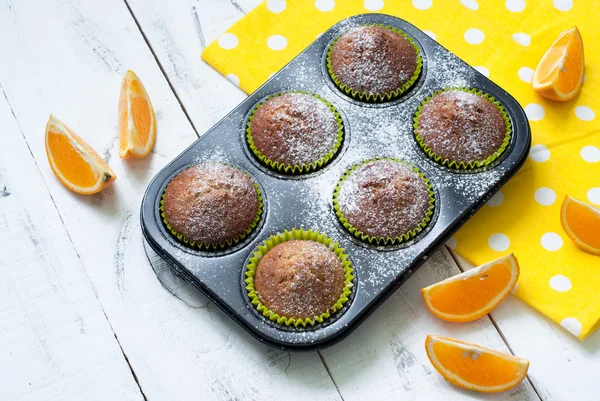 Orange muffins — Stock Photo, Image