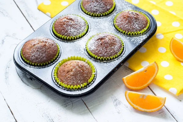 Orange muffins — Stock Photo, Image