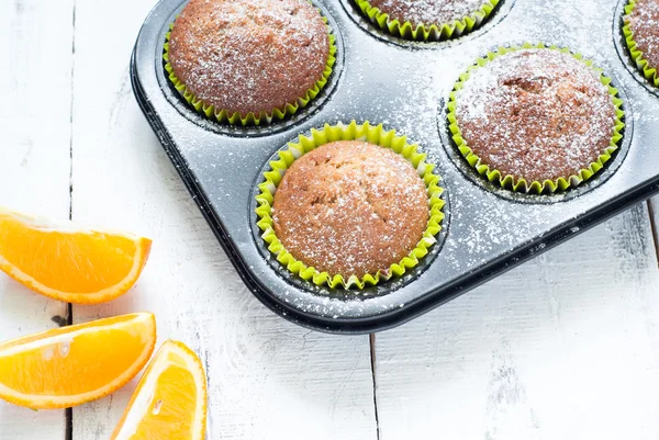 Orange muffins — Stock Photo, Image