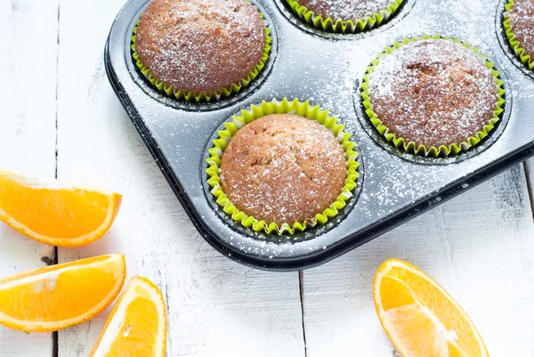 Orange muffins — Stock Photo, Image