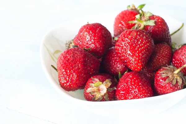 Strawberries in a bowl — Stock Photo, Image