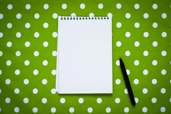 Notebook to write recipes — Stock Photo, Image