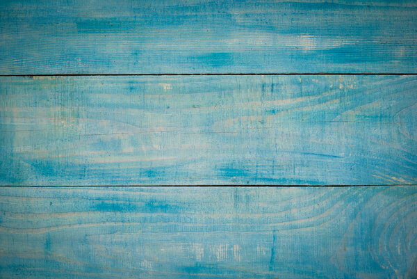 Blue wooden surface