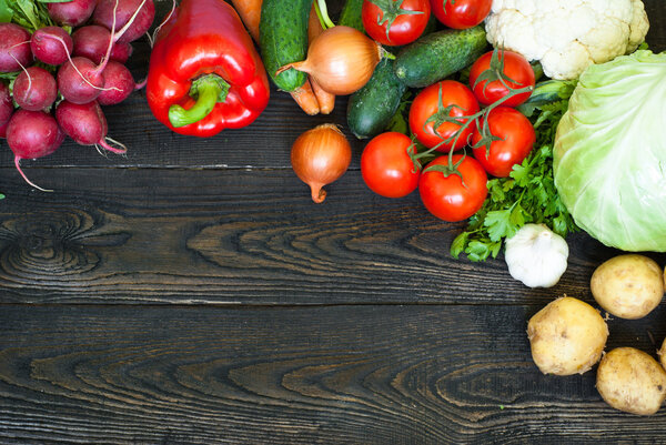 Organic food background