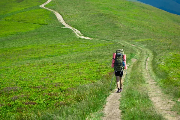 Hiking in the mountains — Stock Photo, Image