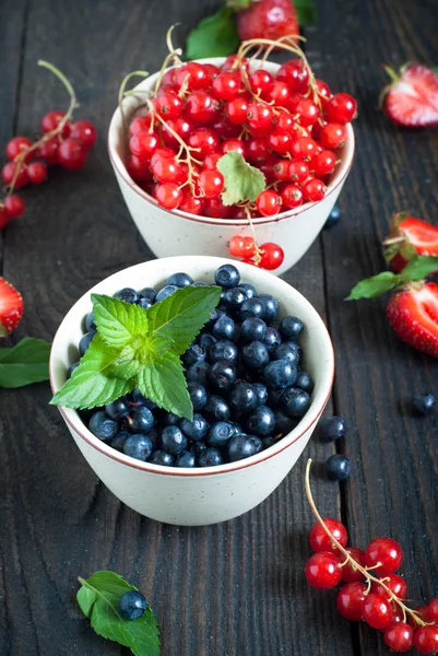 Bawls with different berries — Stock Photo, Image