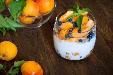 Çilek ile ev yapımı yoğurt