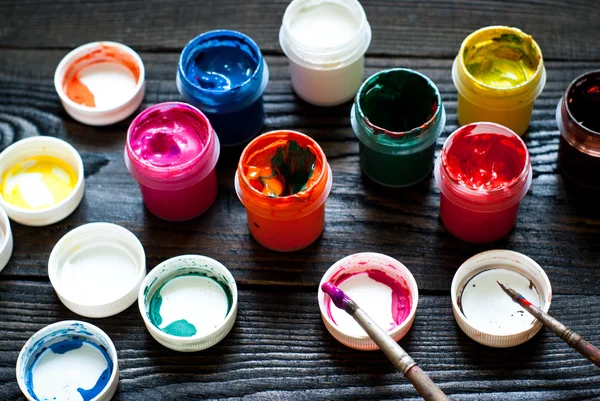 Latas de pintura —  Fotos de Stock