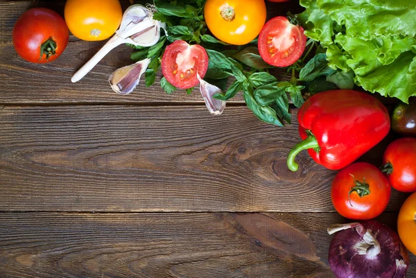 Fondo alimentario ecológico — Foto de Stock