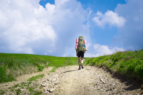 Hiking in the mountains