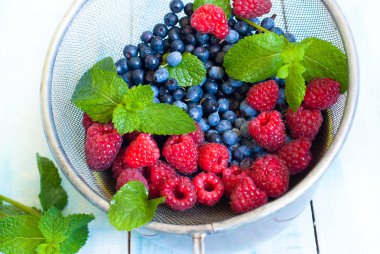 Yaban mersini ve çilek