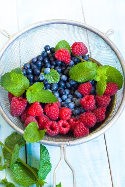 Yaban mersini ve çilek