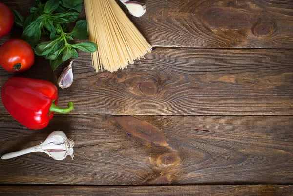 Přísady na vaření těstovin — Stock fotografie