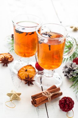 sıcak çay ile baharat