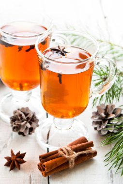 sıcak çay ile baharat