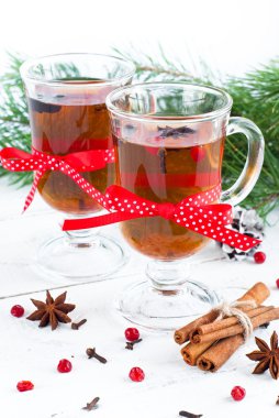 sıcak çay ile baharat