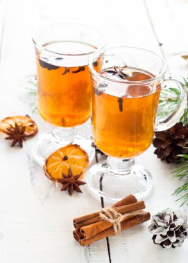 sıcak çay ile baharat