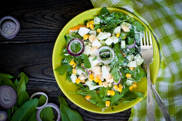 Salade verte fraîche à l'oseille — Photo