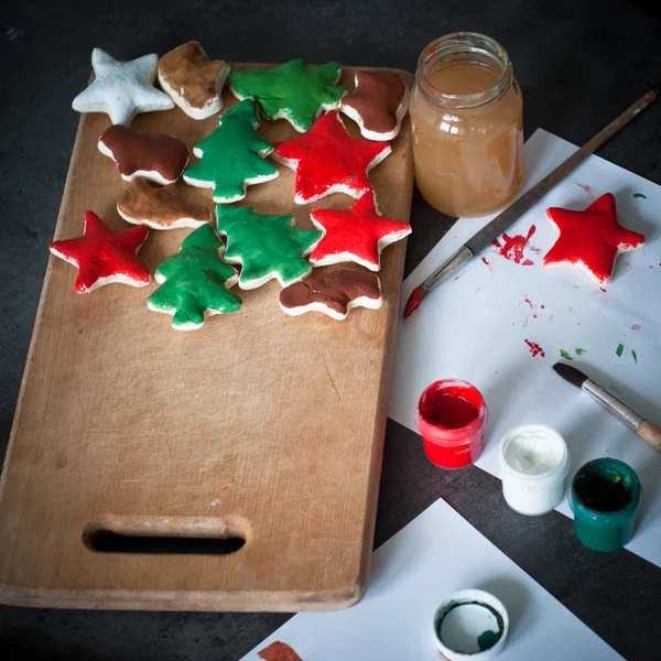 Handgjord jul leksaker. — Stockfoto