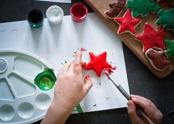 Juguetes de Navidad hechos a mano . —  Fotos de Stock