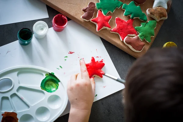 Juguetes de Navidad hechos a mano . — Foto de Stock