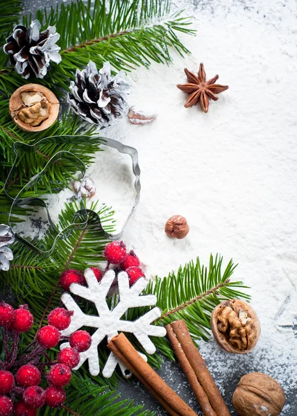 Baking christmas background — Stock Photo, Image
