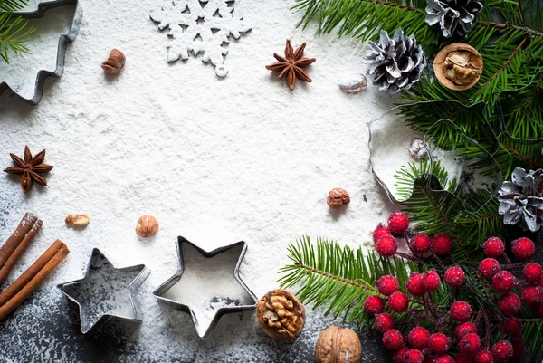 Baking christmas background — Stock Photo, Image