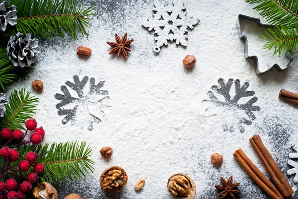 Baking christmas background — Stock Photo, Image