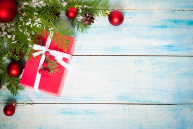 Christmas kırmızı hediye kutusu