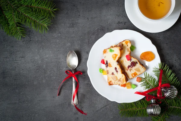 Рождественский пирог — стоковое фото
