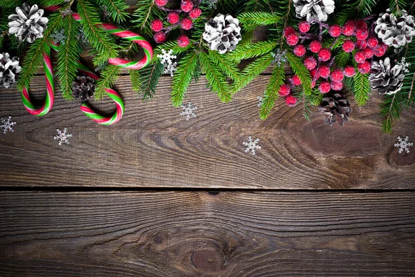 Fondo de Navidad con brunches de abeto — Foto de Stock