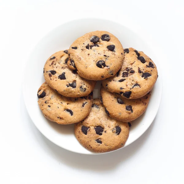 Cookies op de plaat — Stockfoto