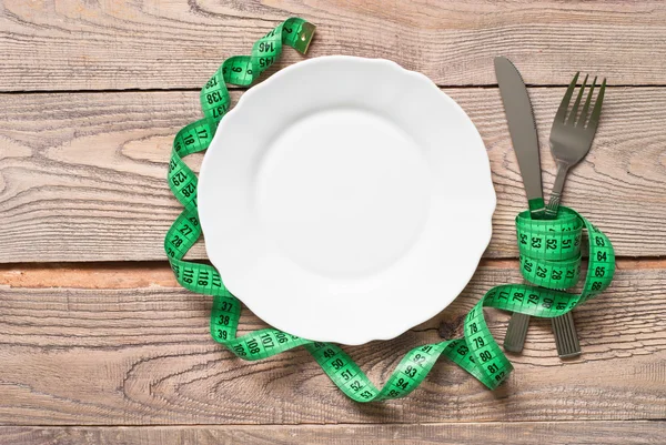 Gezond eten en het dieet concept — Stockfoto