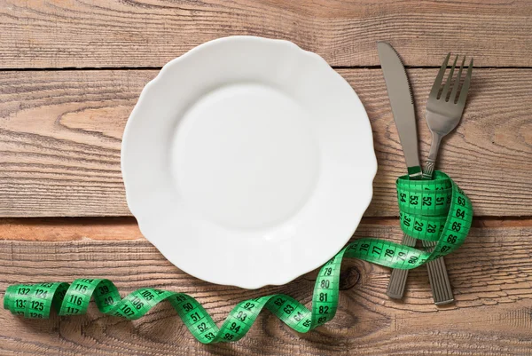 Gezond eten en het dieet concept — Stockfoto